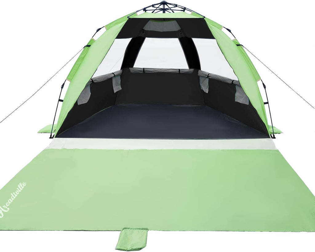 Pop up Beach Tent UPF 50+ 4 Person Sun Shelter M49985