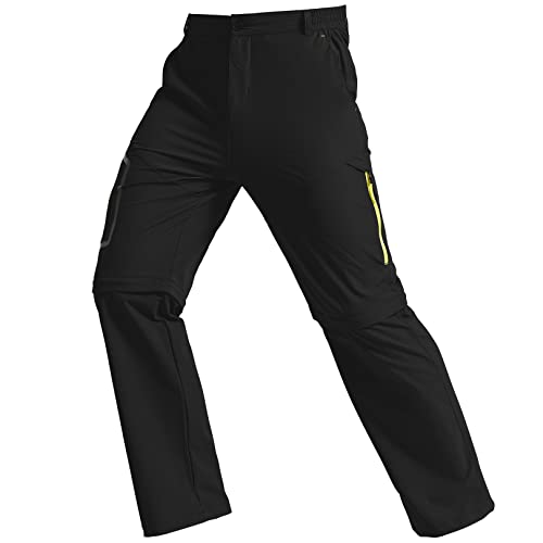 Mens Hiking Stretch Pants Convertible Quick Dry Lightweight Zip Off Outdoor Pants Y124426