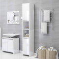 High Gloss White Chipboard Bathroom Cabinet O13338