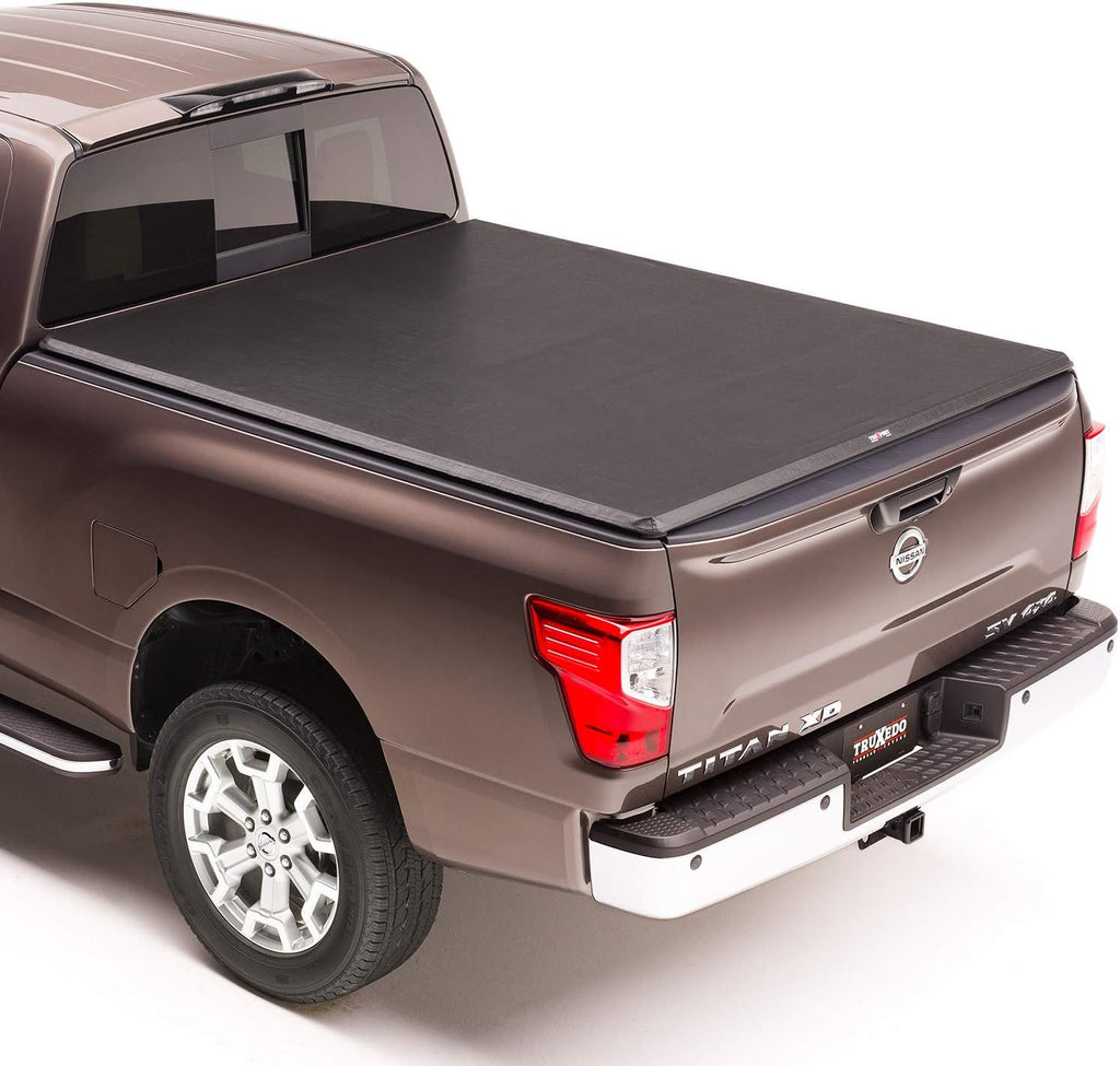 Soft Roll Up Truck Bed Tonneau Cover for Nissan Titan 5' 7" Bed G3340