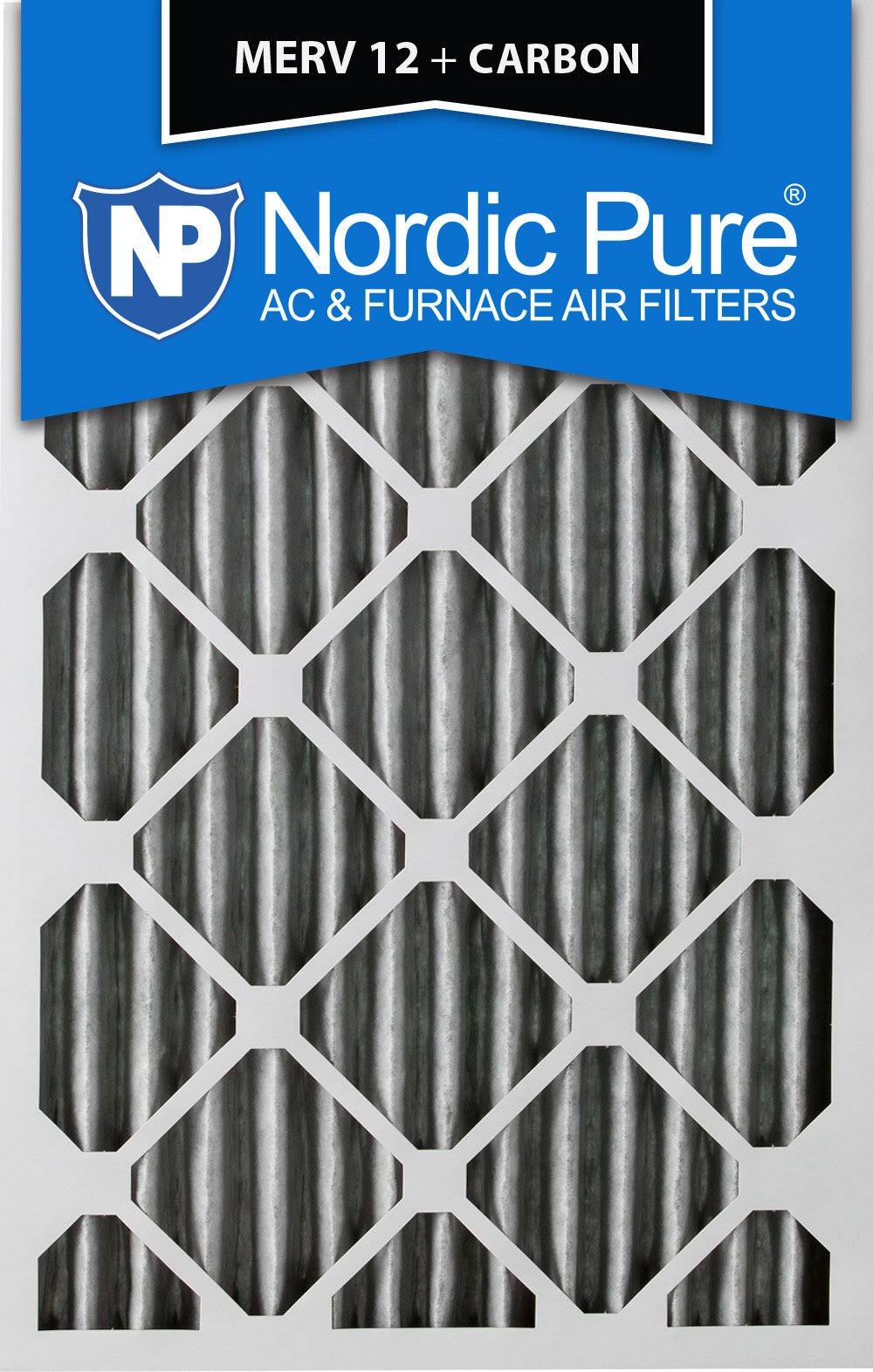 14x20x2 MERV 12 Pleated Carbon AC Furnace Air Filters 12 Pack X357
