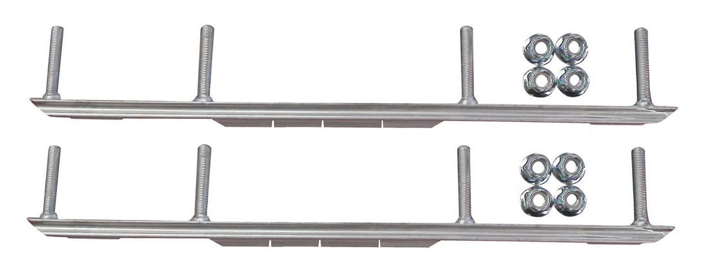 Orange Razor Snowmobile Skis with 6" Shaper Bars Complete Kit I78100