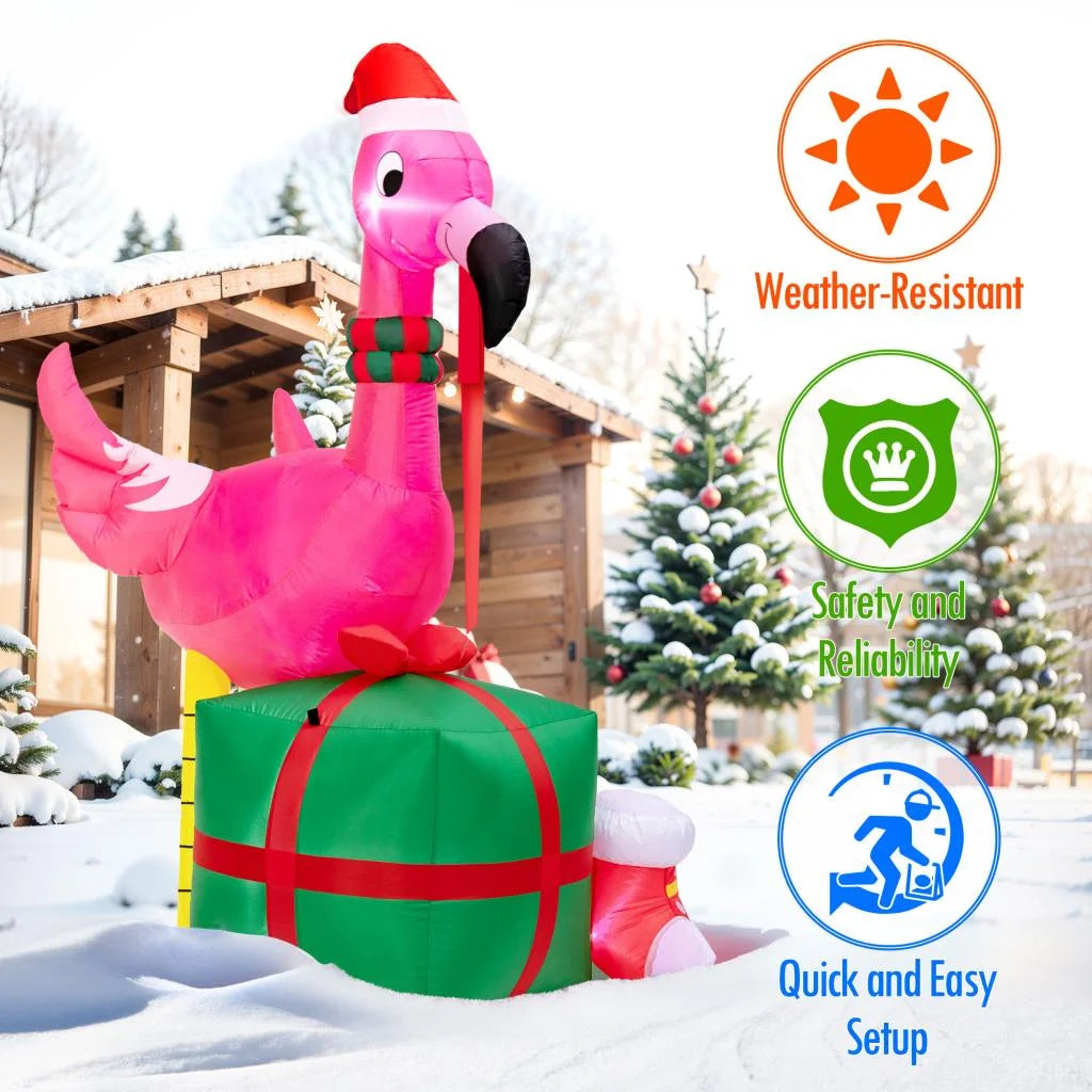 6FT Inflatable Flamingo with Built-in Light G91443