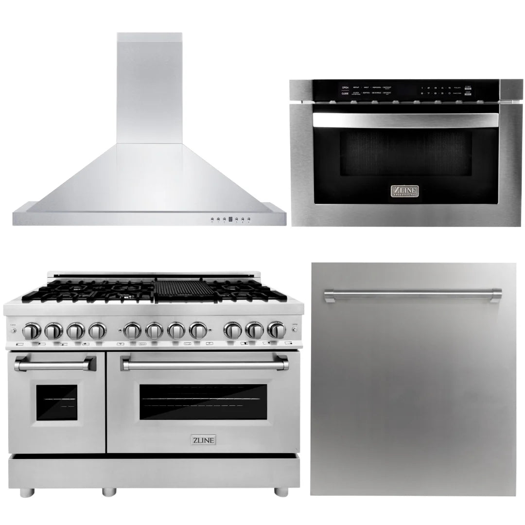 48 Range, Range Hood, Microwave Drawer, Dishwasher N5261