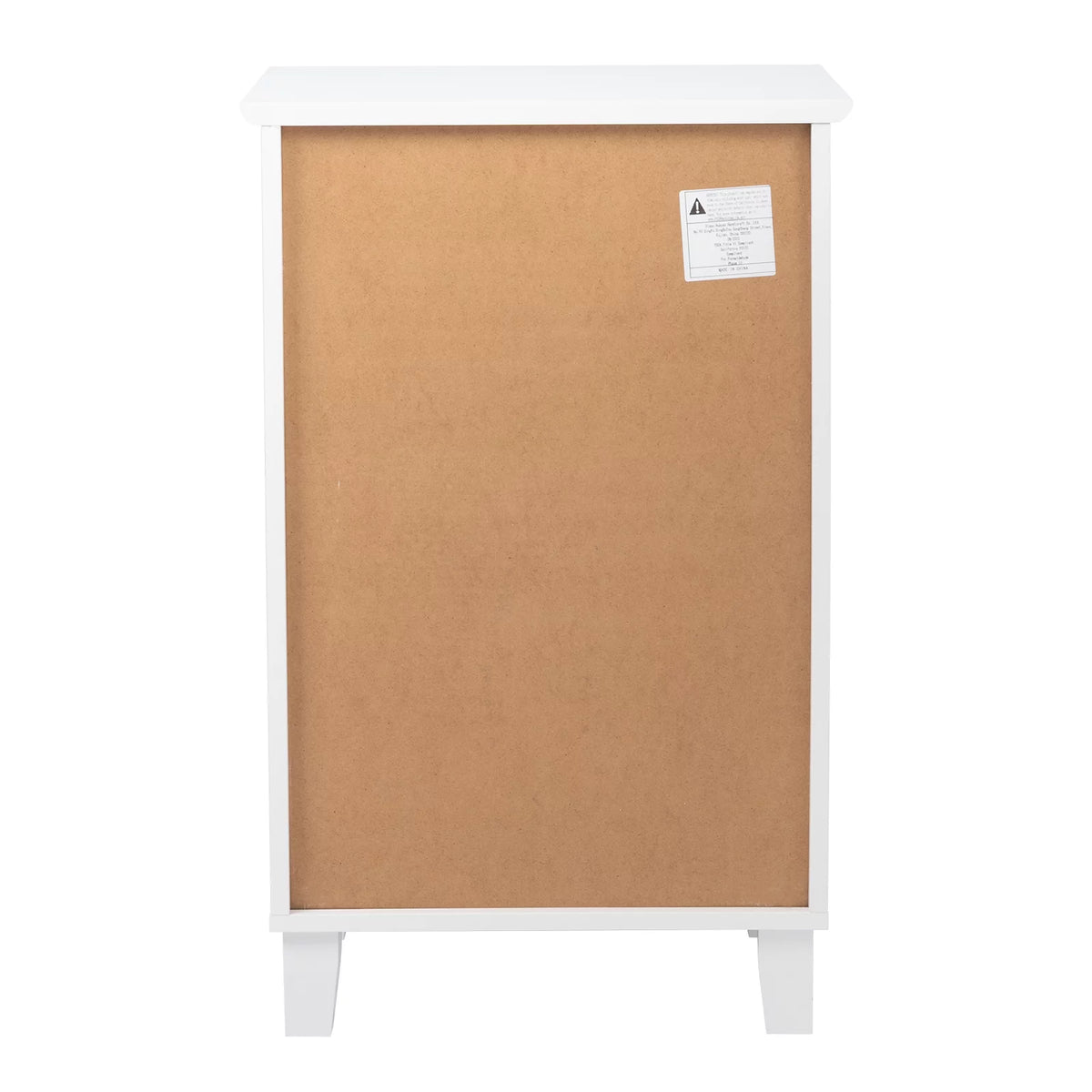 White 2 Drawer Bedside Table J61700