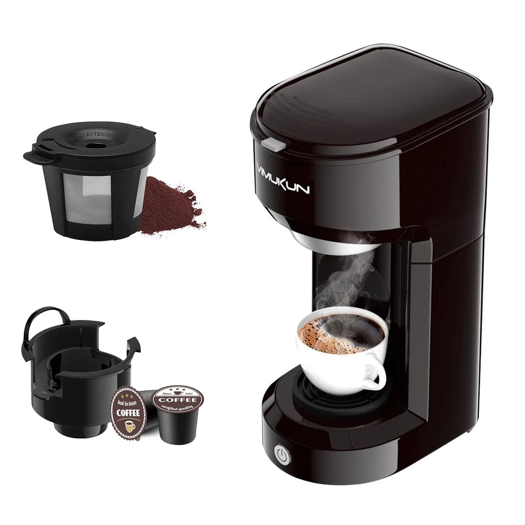 Single Serve Coffee Maker with 6 to 14oz Reservoir, Light Grey E2280