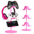 3 Tier Controller Stand with Headphone Holder, Smart Black U3682