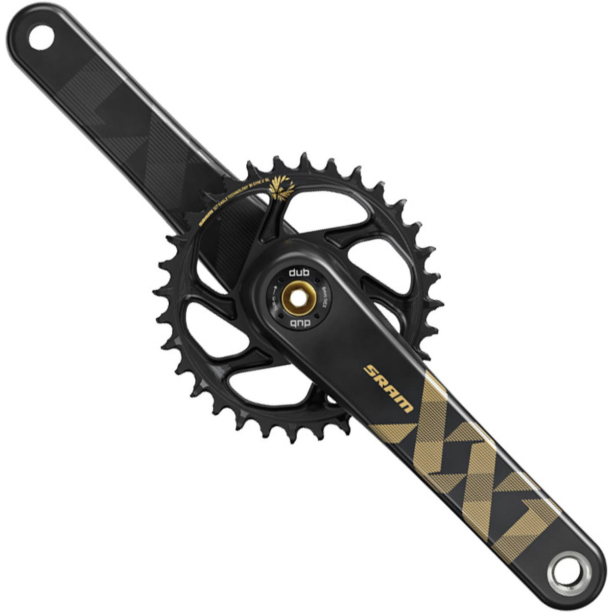 Gold 34t Carbon Crankset U47372
