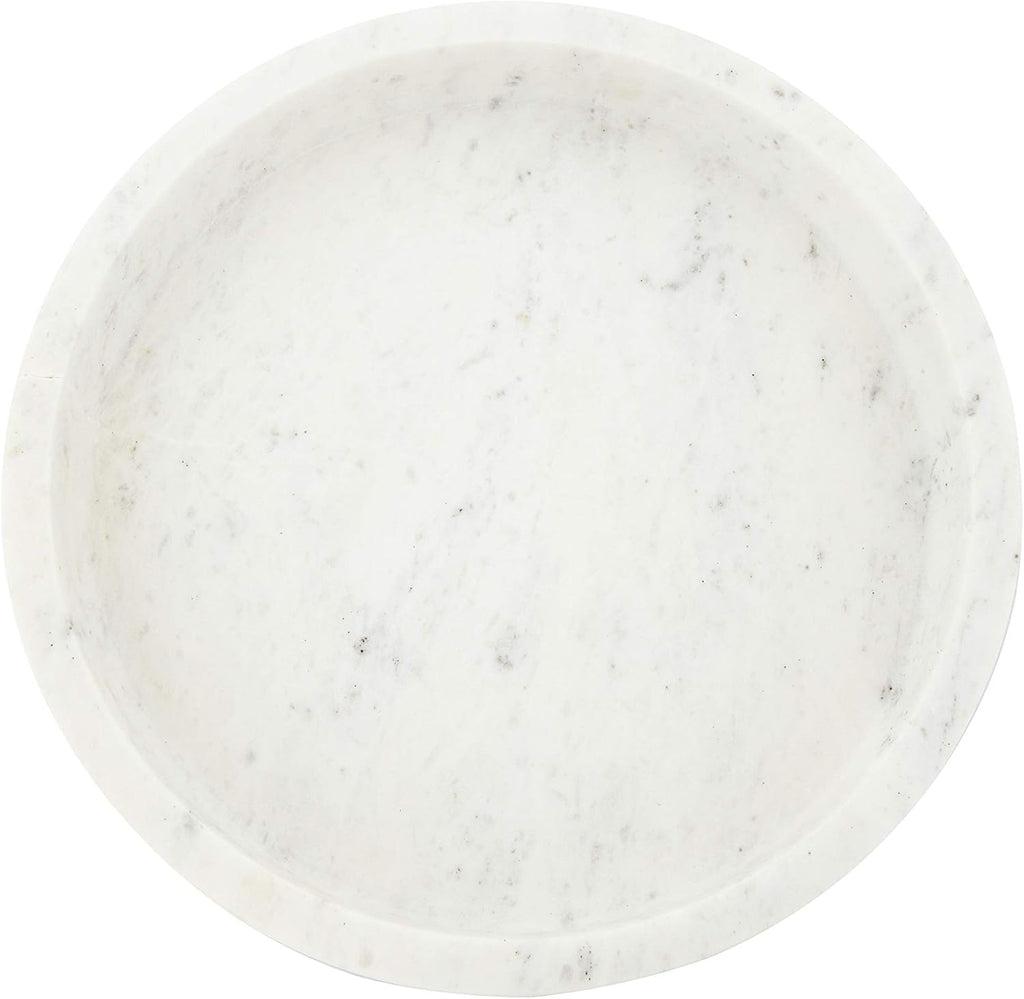 8 Round Carved Marble Tray J265793