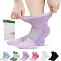 Bamboo Viscose Diabetic Socks with Grippers 6 Pairs Z38658