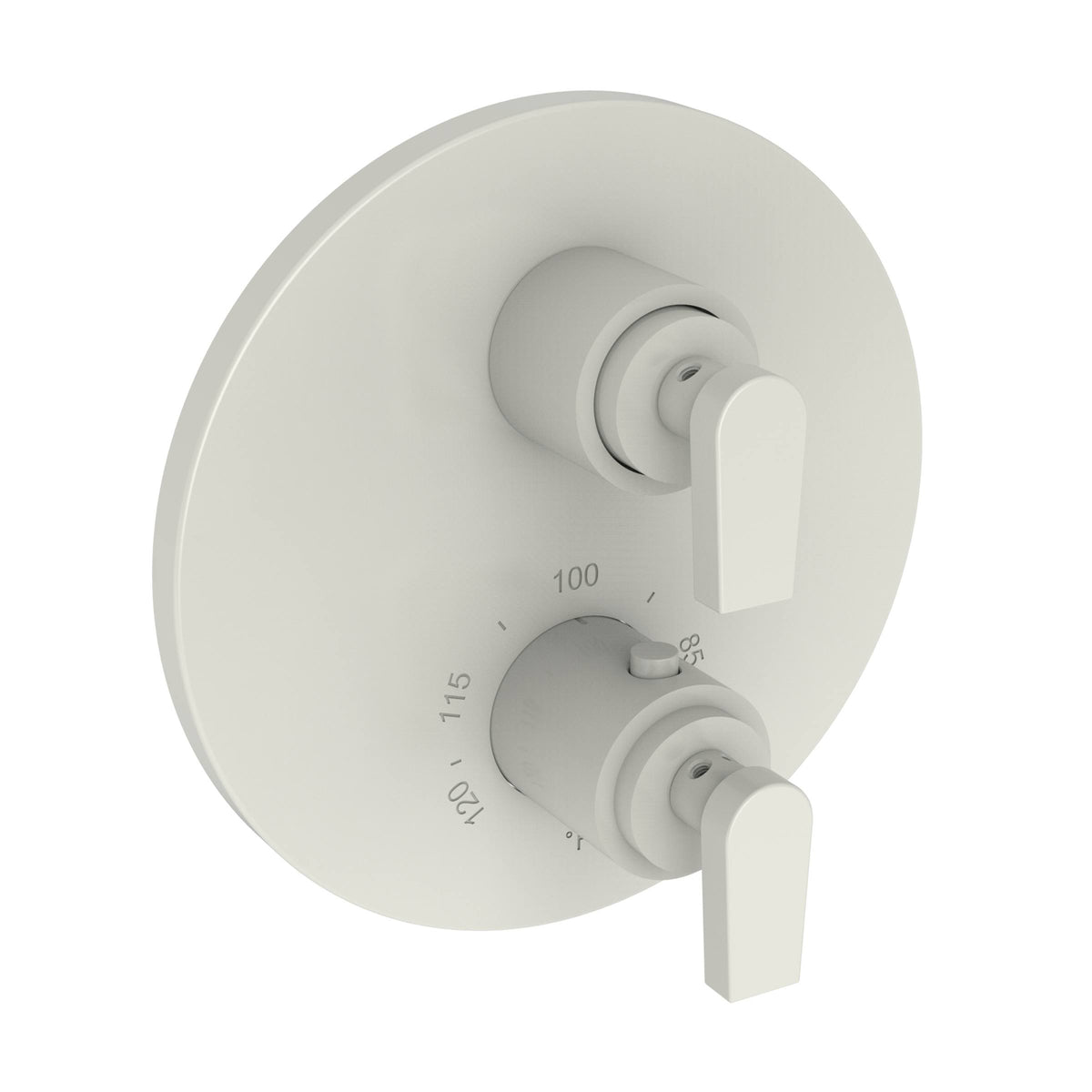 1/2x22 Round Thermostatic Trim Plate with Handle G77215