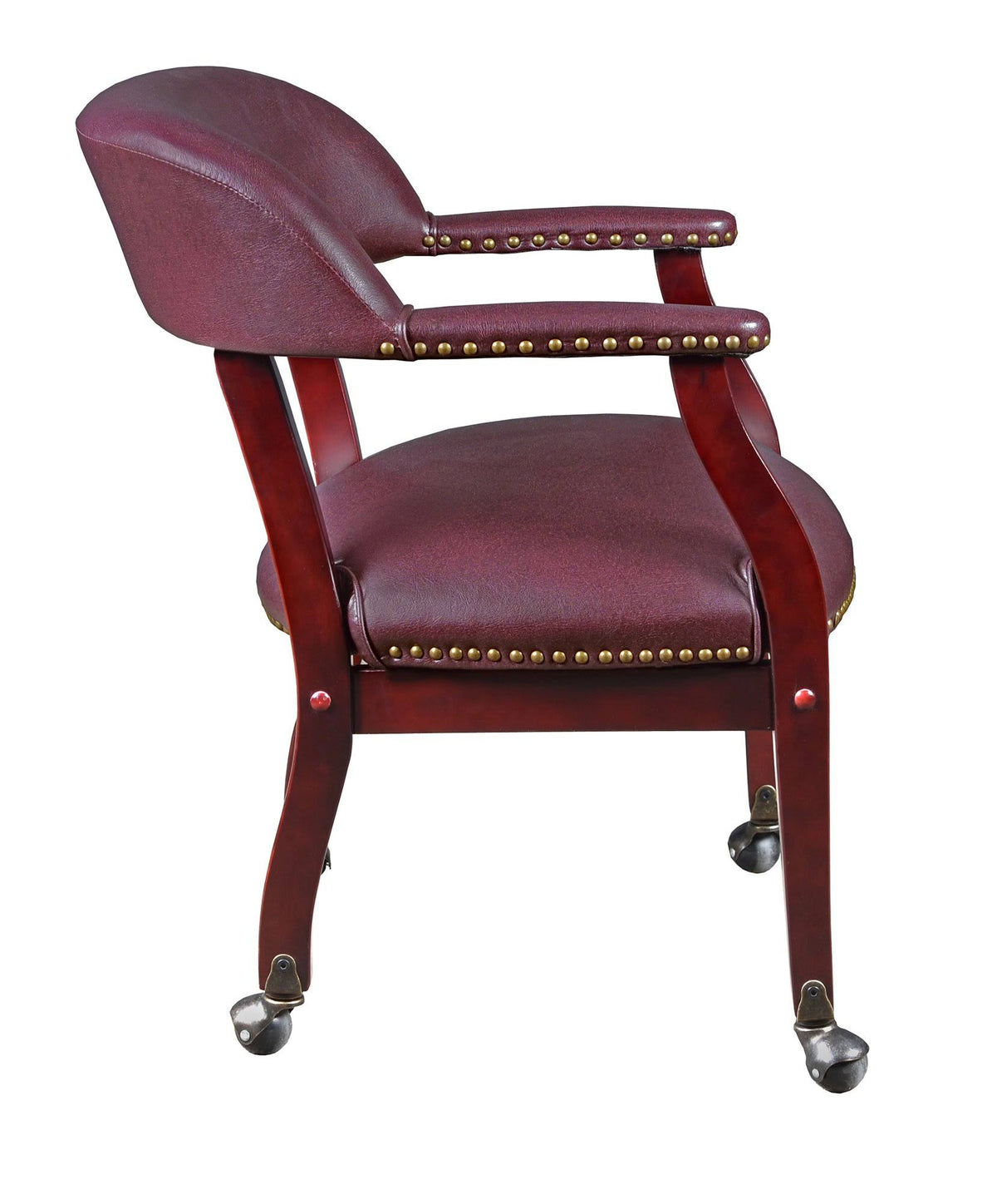 Black Captain Chair with Casters Q219684