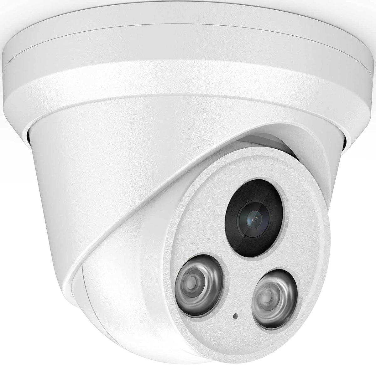 4K 8MP Outdoor PoE IP Turret Camera with Mic/Audio, 2.8mm Lens, IP67, WDR, Motion Detection X523