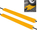2-Pc Heavy Duty Cable Protector Cover Ramp, Yellow M73085