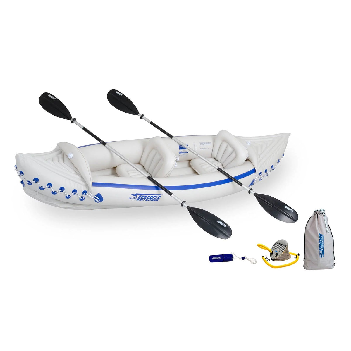 2 Person Inflatable Kayak with Paddles, Pump, & Seats L363294
