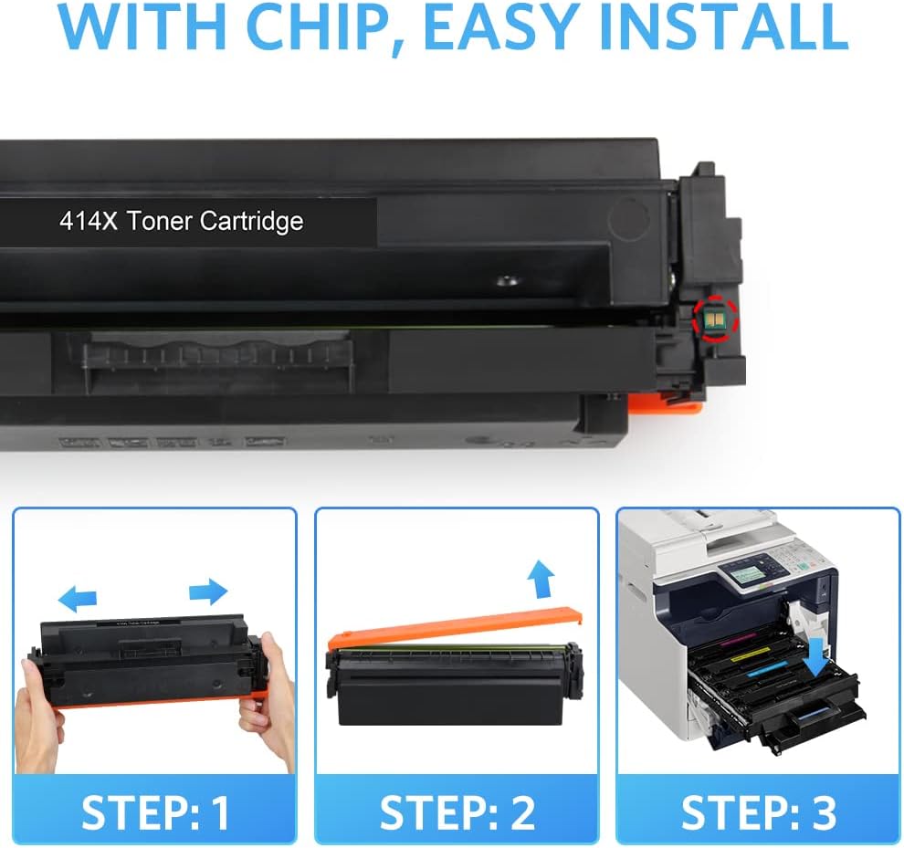 Remanufactured Toner Cartridge 4-Pack for HP 414X Printer G718