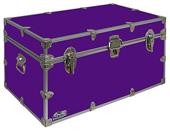 Large Steel Storage Trunk 32 x 18 x 16.5 Inches Lime Green C433