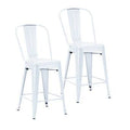 Electroplated Patio Stool, Seat Height: 24 U460839