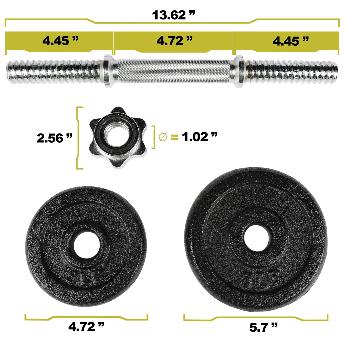 40lb Adjustable Dumbbell Set L132089