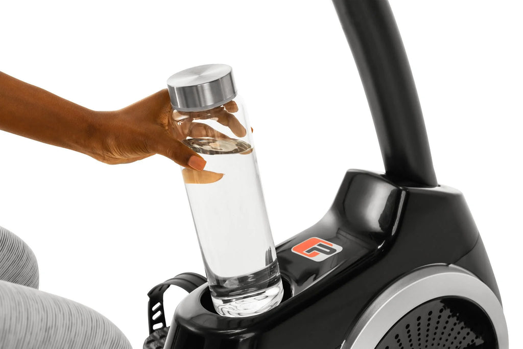 Recumbent Exercise Bike with Display, Tablet Holder, and Fan C345