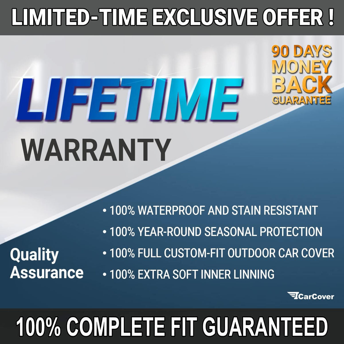 Waterproof Full Car Cover with Straps P20884