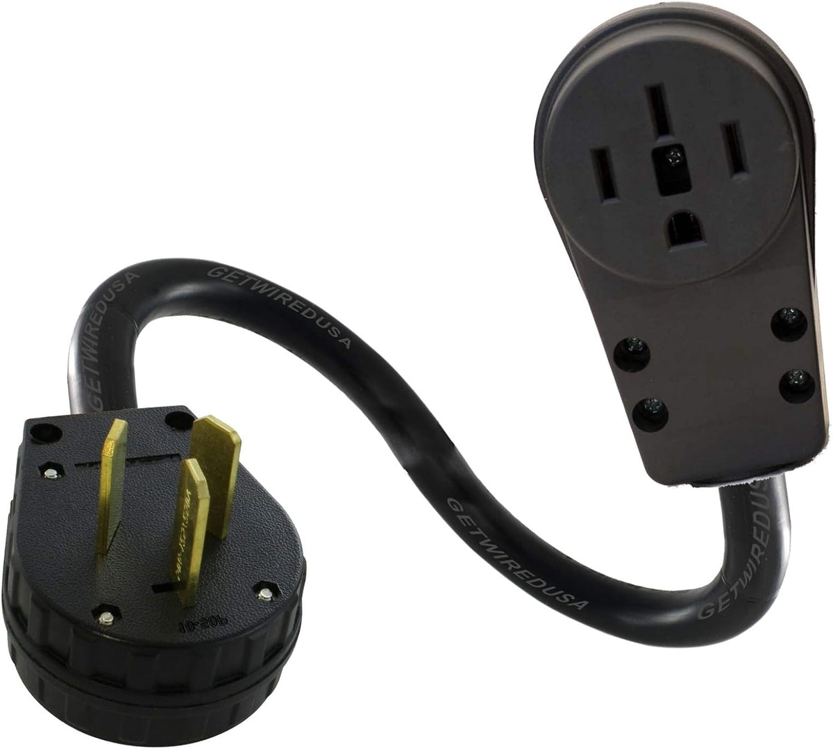 10-50P 3-Pin Male 220/250V 50A Plug To 14-50R Female 4-Prong Receptacle Adapter I578