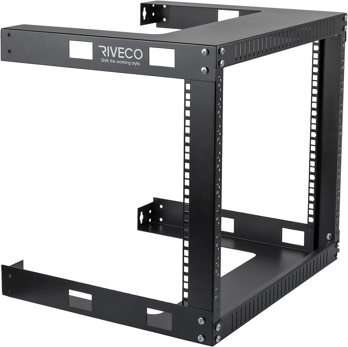 12U 19 Wall Mount Server Rack Black O6792