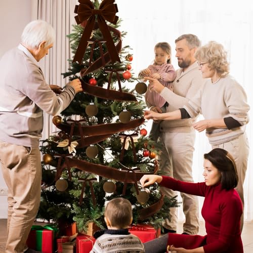 26 PCS Wine Red Velvet Christmas Ornaments Kit Y41905