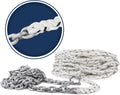 Nylon 3 Strand Anchor Rode with Galvanized Steel Chain and Shackle B755