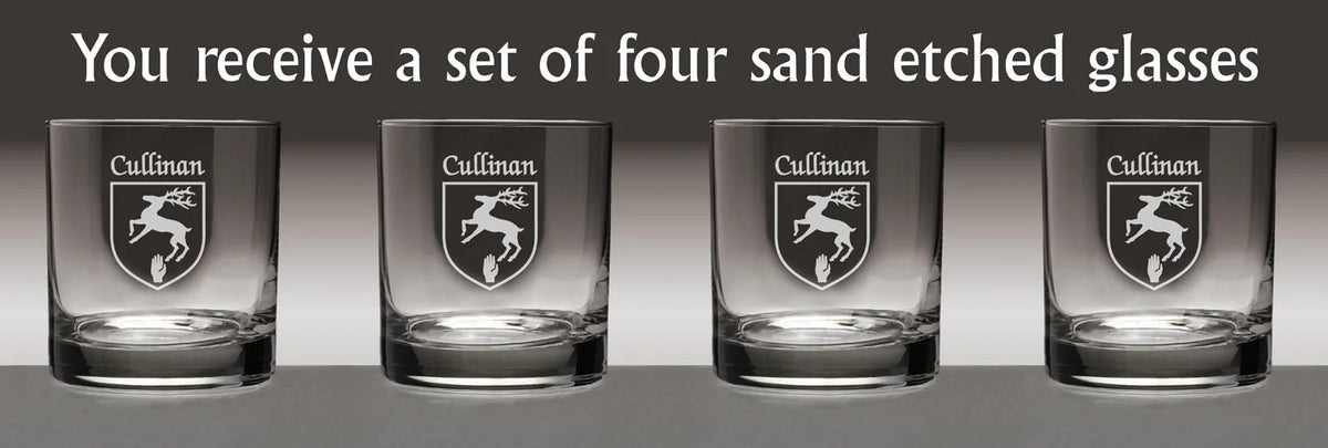 Irish Coat of Arms Tumbler Glasses Set of 4 J226