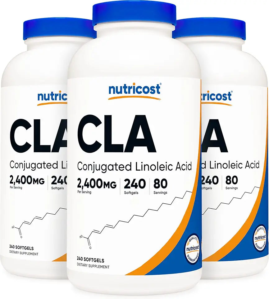 CLA 2,400mg 240 Softgels Gluten Free Non-GMO A727529