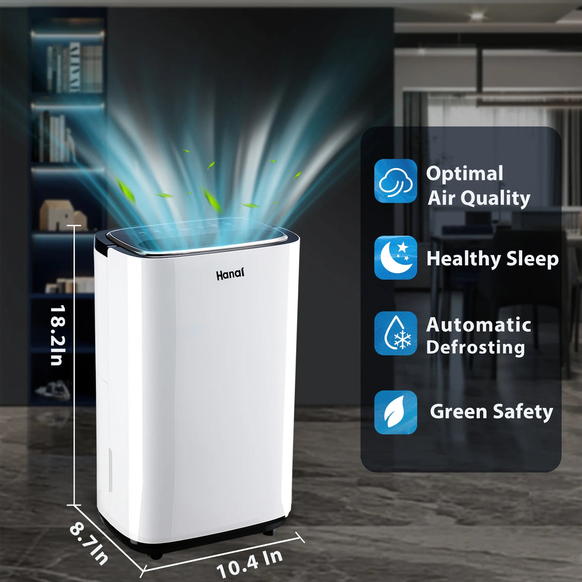 30 Pints Dehumidifier with Drain Hose O41013