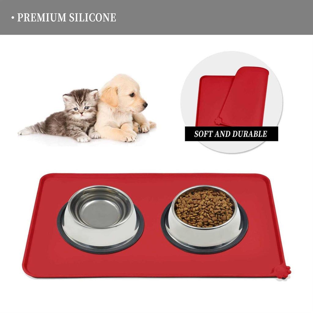 Silicone Dog Cat Bowl Mat Waterproof Y1497