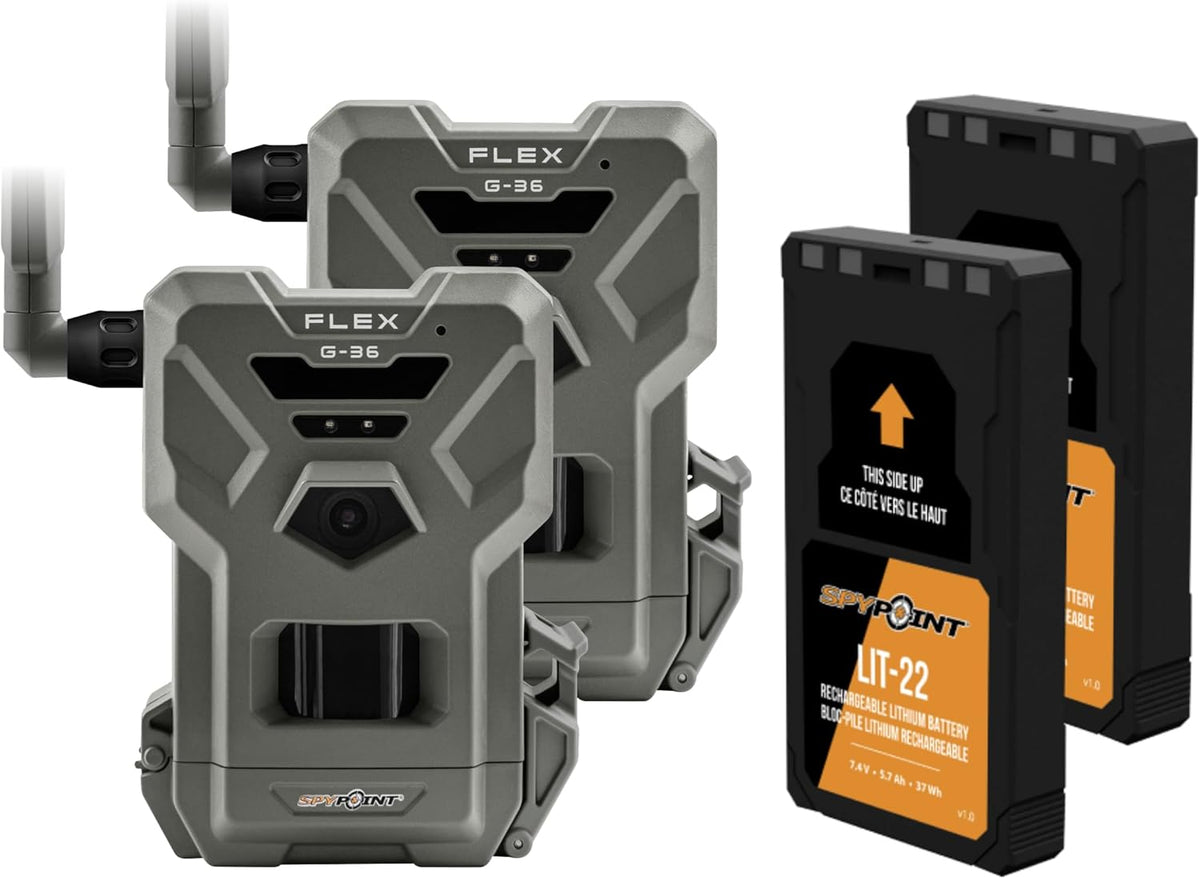 Twin Pack Cellular Trail Camera with 36MP Photos and 1080p Videos E736767