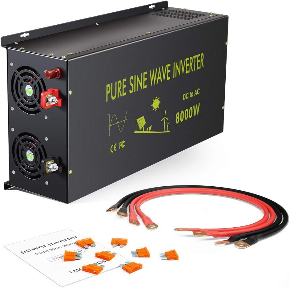8000 Watt Pure Sine Wave Inverter 48V DC to 120V AC O63050