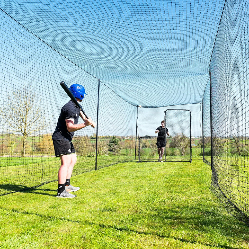 Baseball Batting Cage with Steel Poles W752386