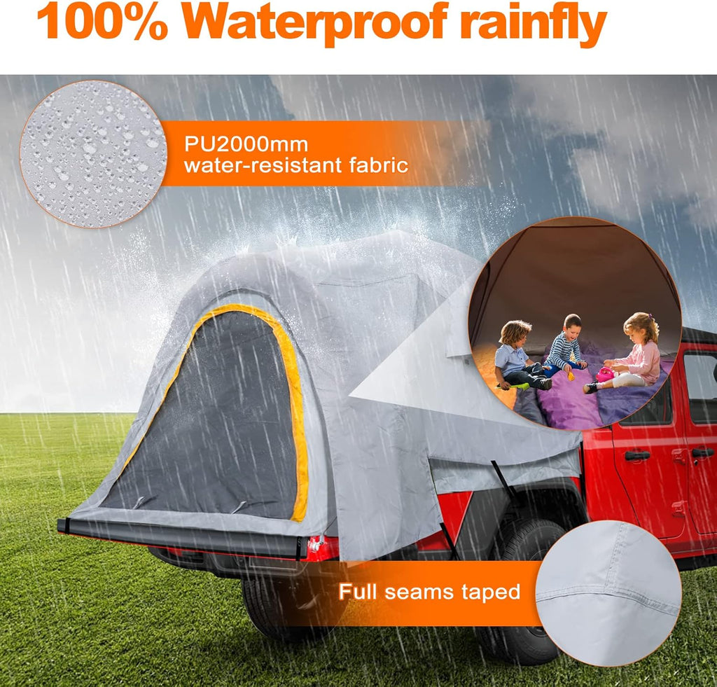 Pickup Truck Bed Tent with Removable Rainfly and Carrying Case V4240