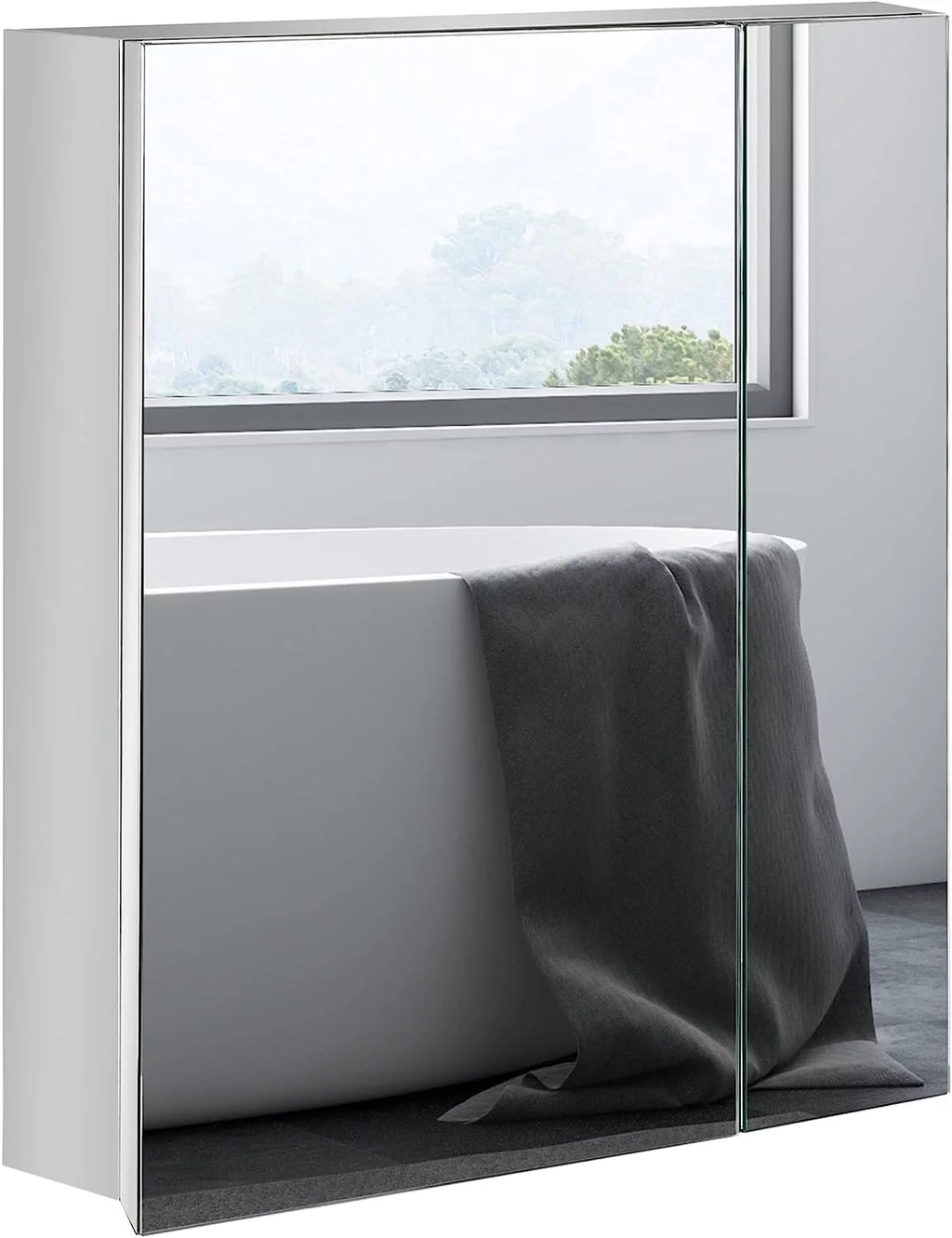 Wall Mounted Medicine Cabinet with Mirror B4517