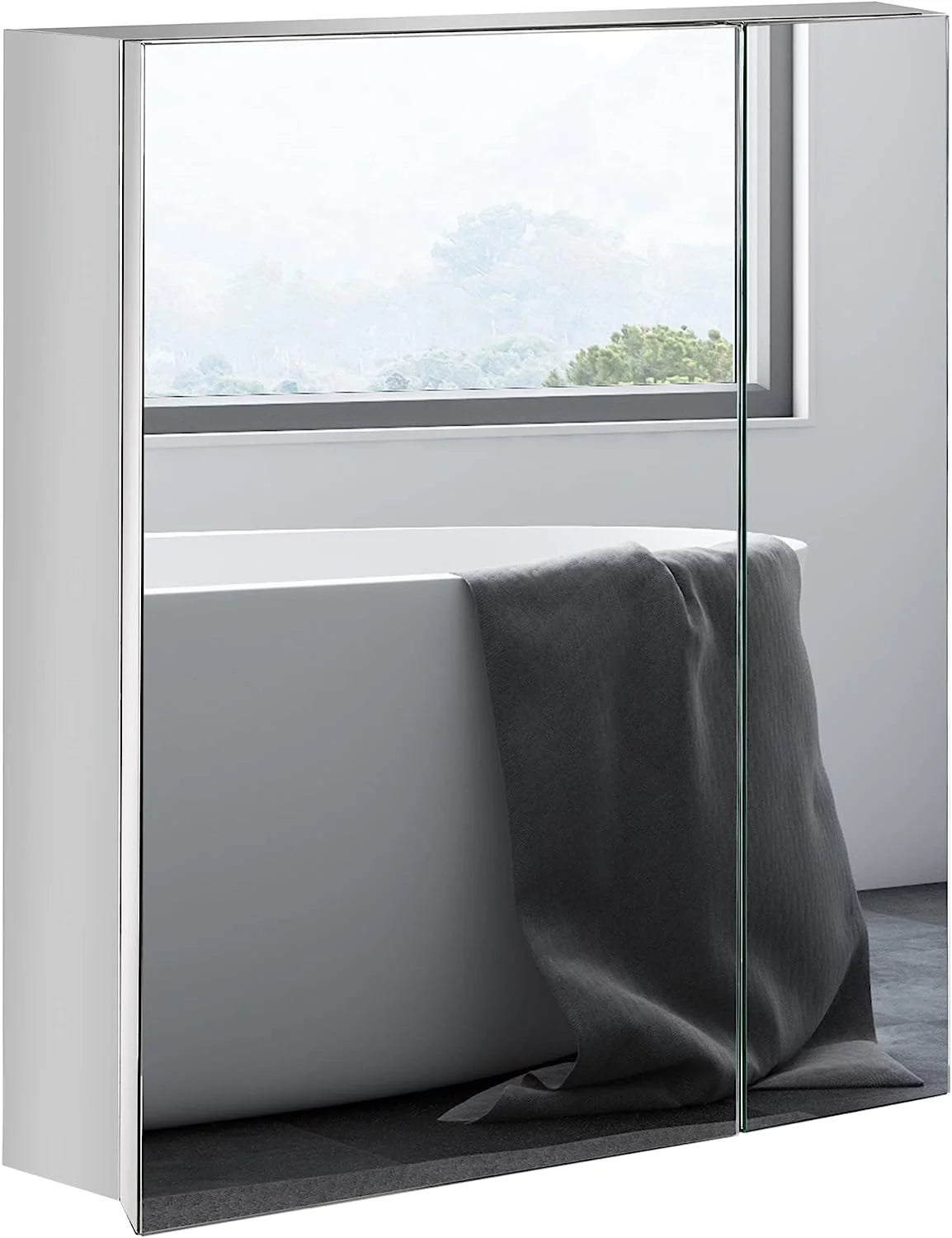 Wall Mounted Medicine Cabinet with Mirror B4517