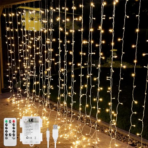 Battery Operated USB Plug in 10 x 10 ft 300 LED String Lights C50876