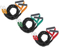 Resistance Bands Exercise Cords Three Sets 2-7, 12, 18 Pounds Q69127