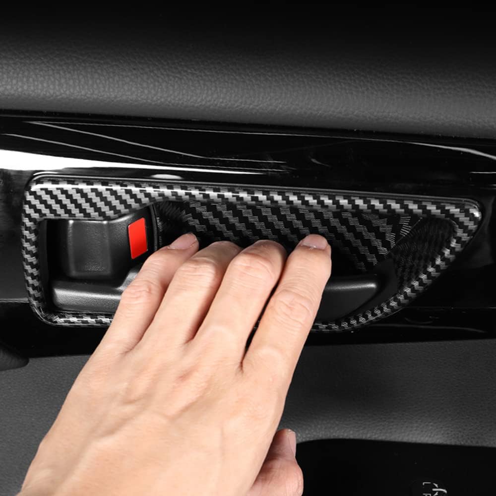 ABS Carbon Fiber Print Inner Door Handle Cover for Toyota Highlander Q829138