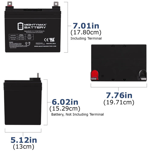 12V 35AH U1 Deep Cycle AGM Solar Battery Z15944