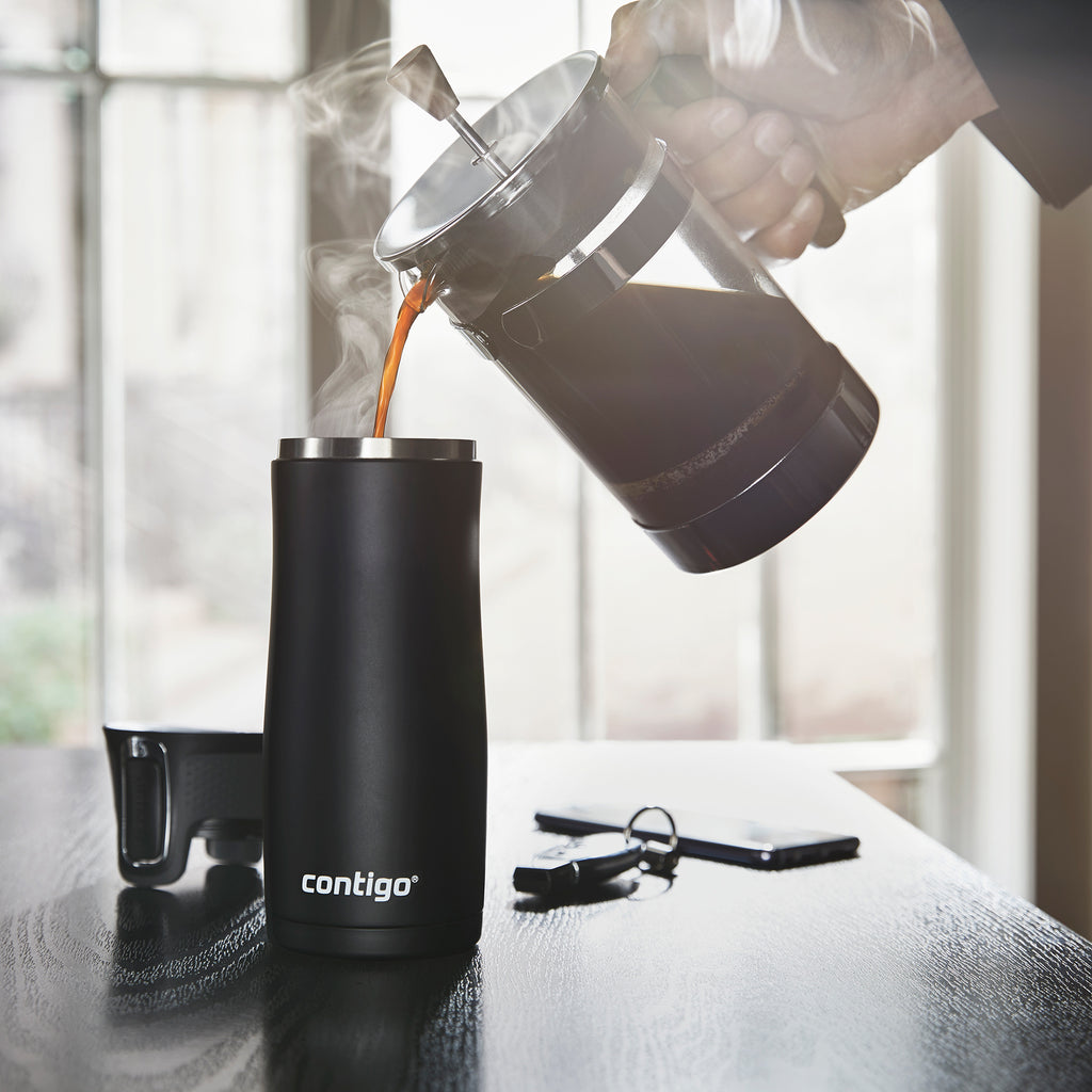 16 Oz Vacuum-insulated Stainless Steel Travel Mug, 2-Pack V75857