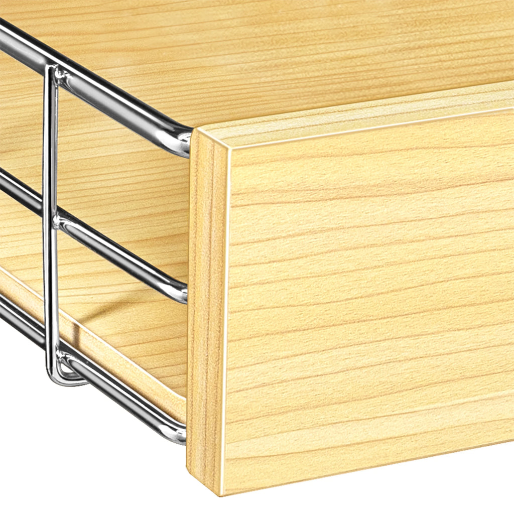 14"W x 21"D Chrome Pull Out Cabinet Organizer Z2643