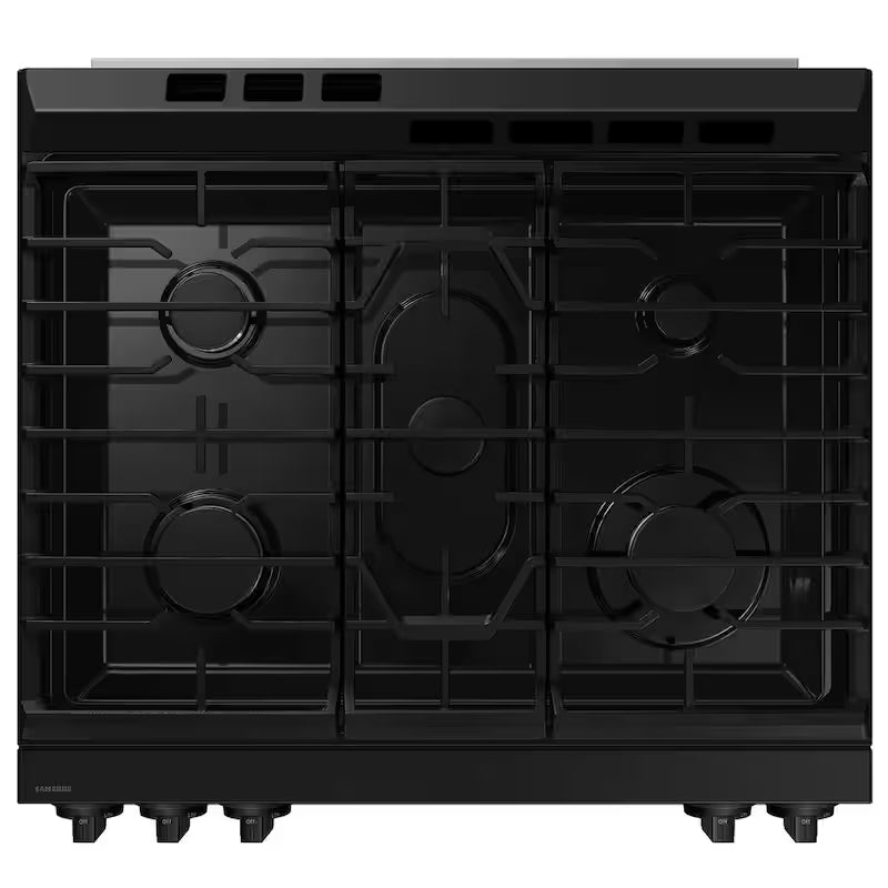 30 in. 6.0 cu. ft. 5 Burner Smart Slide-In Gas Range in Stainless Steel H610574