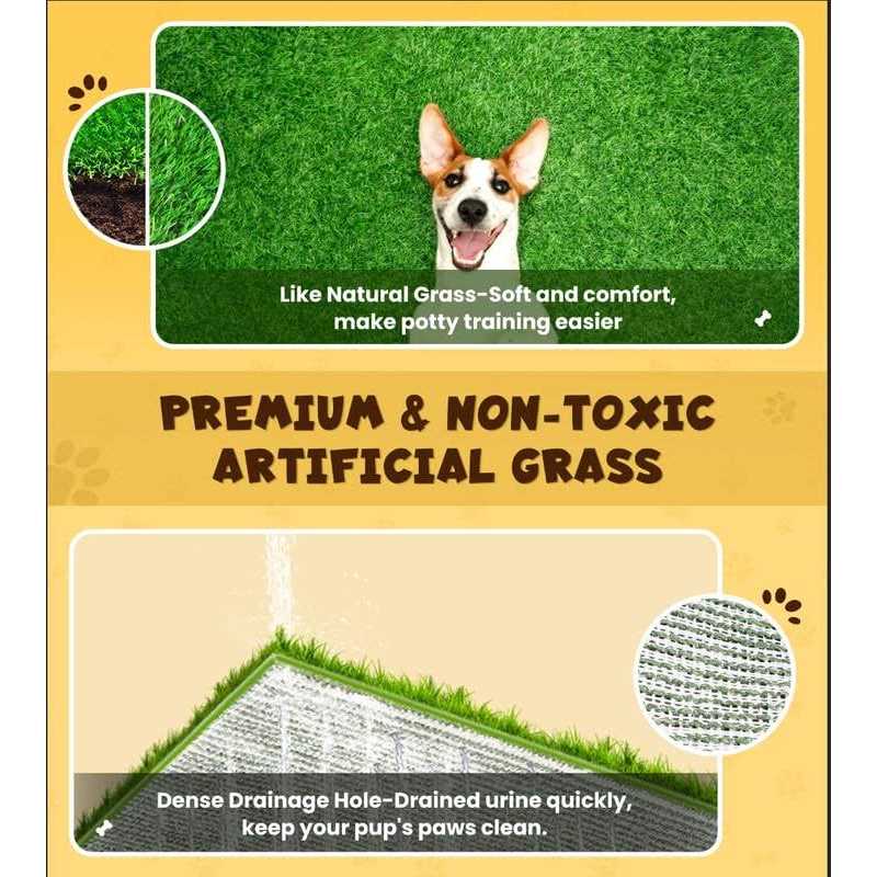 Super Absorbent Dog Grass Pad with Tray L89727