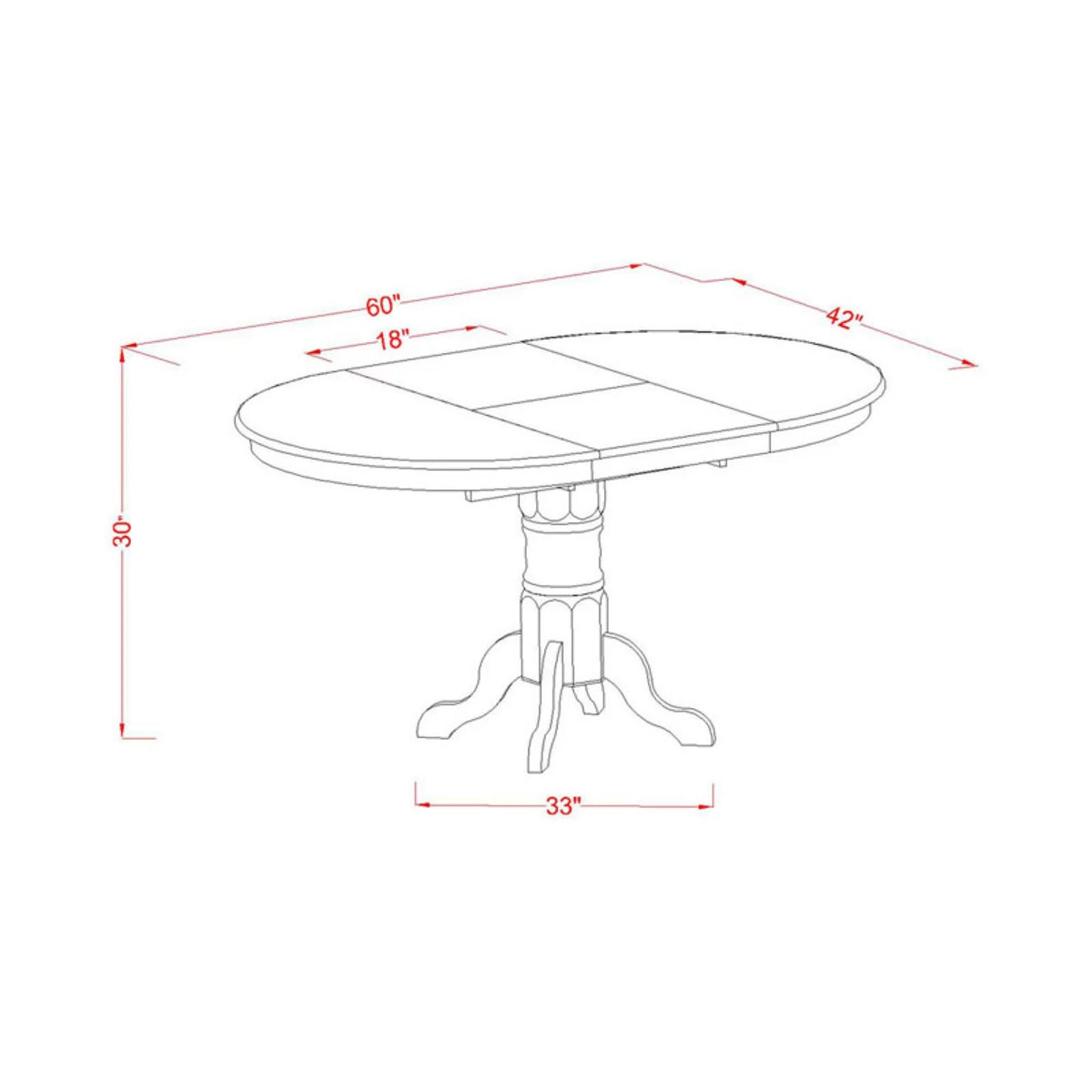 5 Piece Wood Dining Table Set S1401