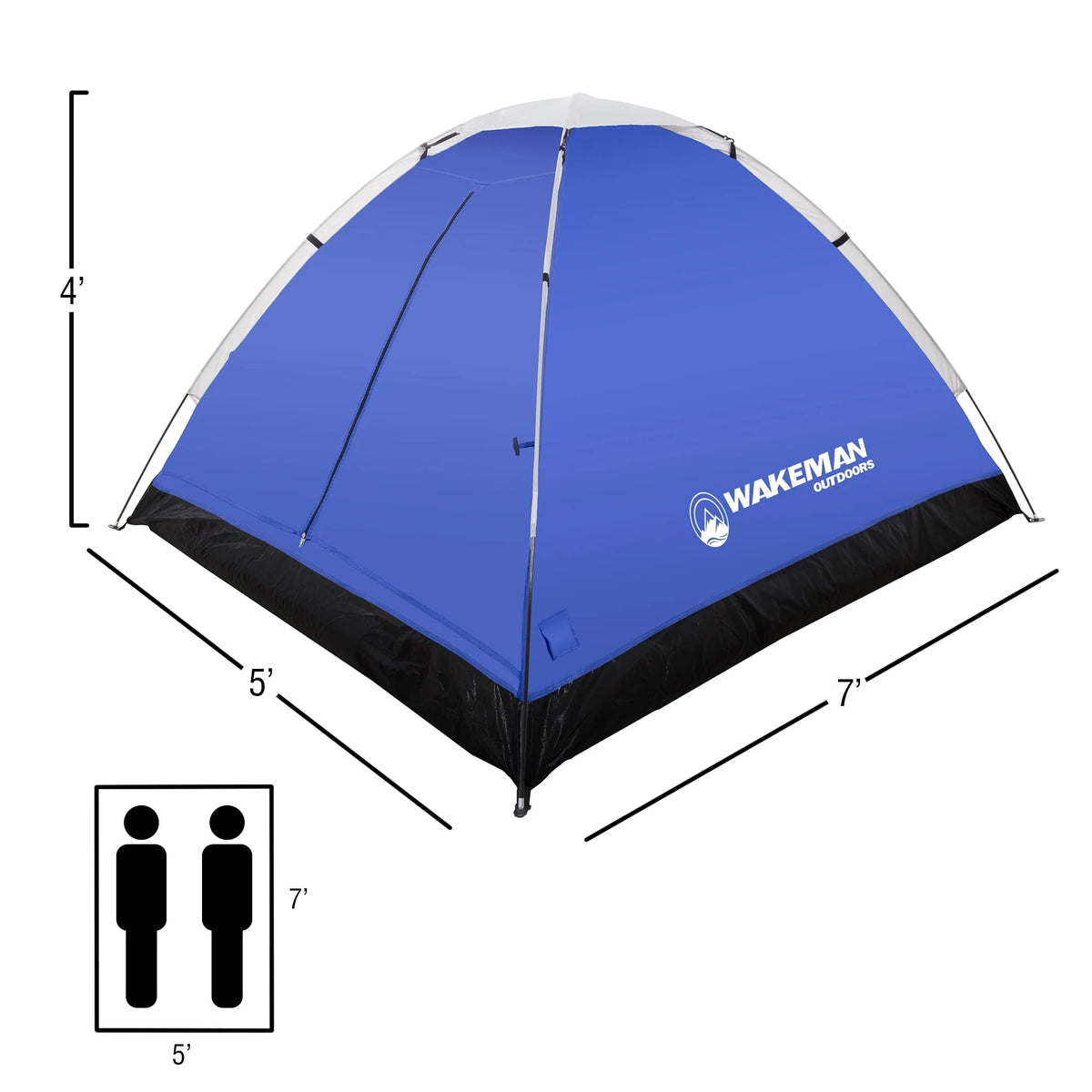 2-Person Water-Resistant Dome Tent with Rain Fly and Carry Bag U350