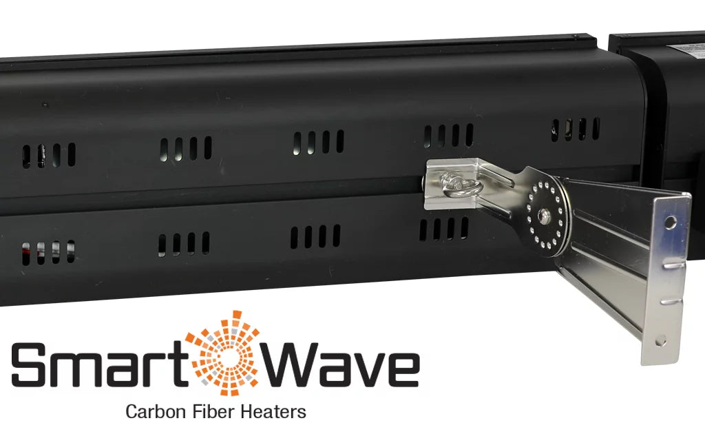 24" Infrared Radiant Indoor/Outdoor Patio Heater with Remote, 1500W B4953